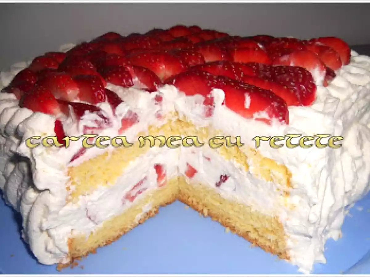 Tort cu mascarpone si capsuni - poza 2