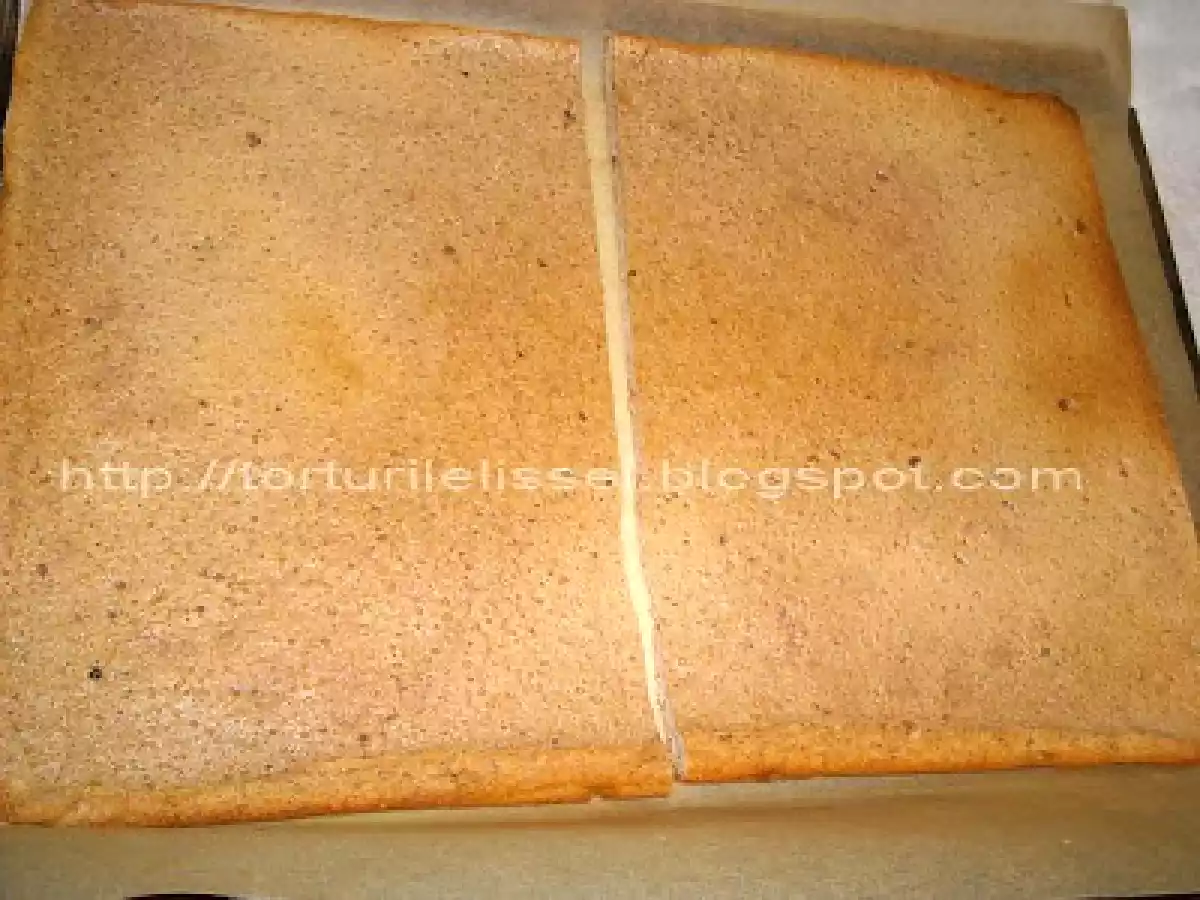 Tort cu mousse de ciocolata si mousse de piersici - poza 2