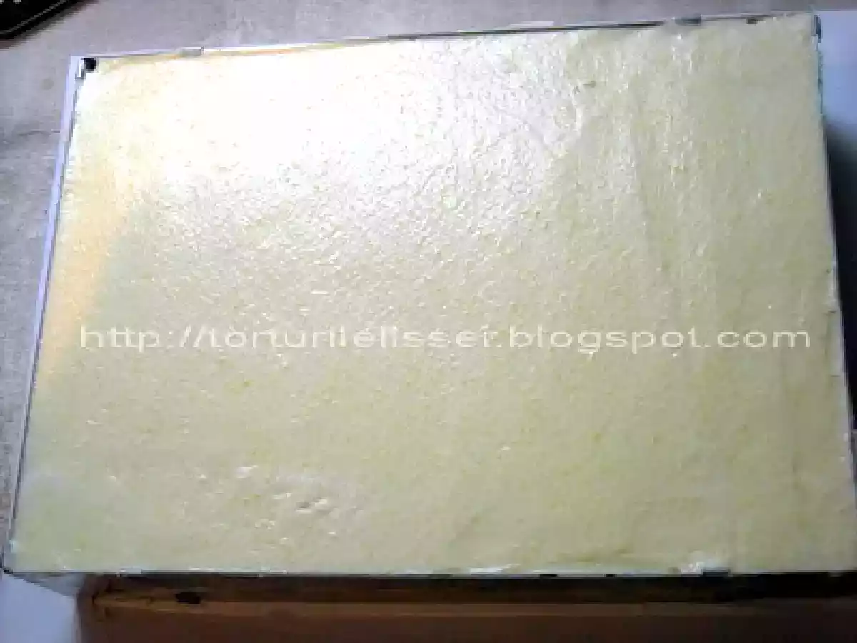 Tort cu mousse de ciocolata si mousse de piersici - poza 6