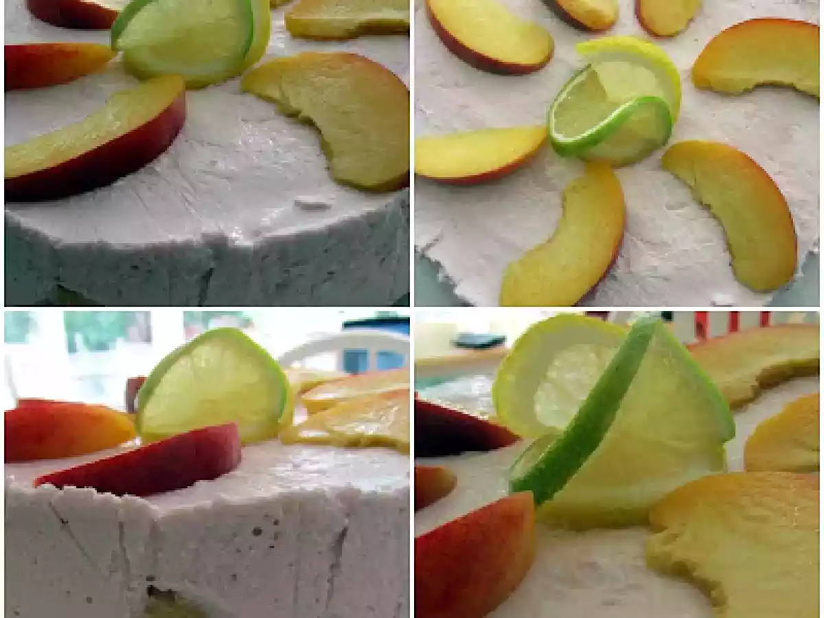 TORT CU PISCOTURI SI CREMA DE IAURT - poza 3