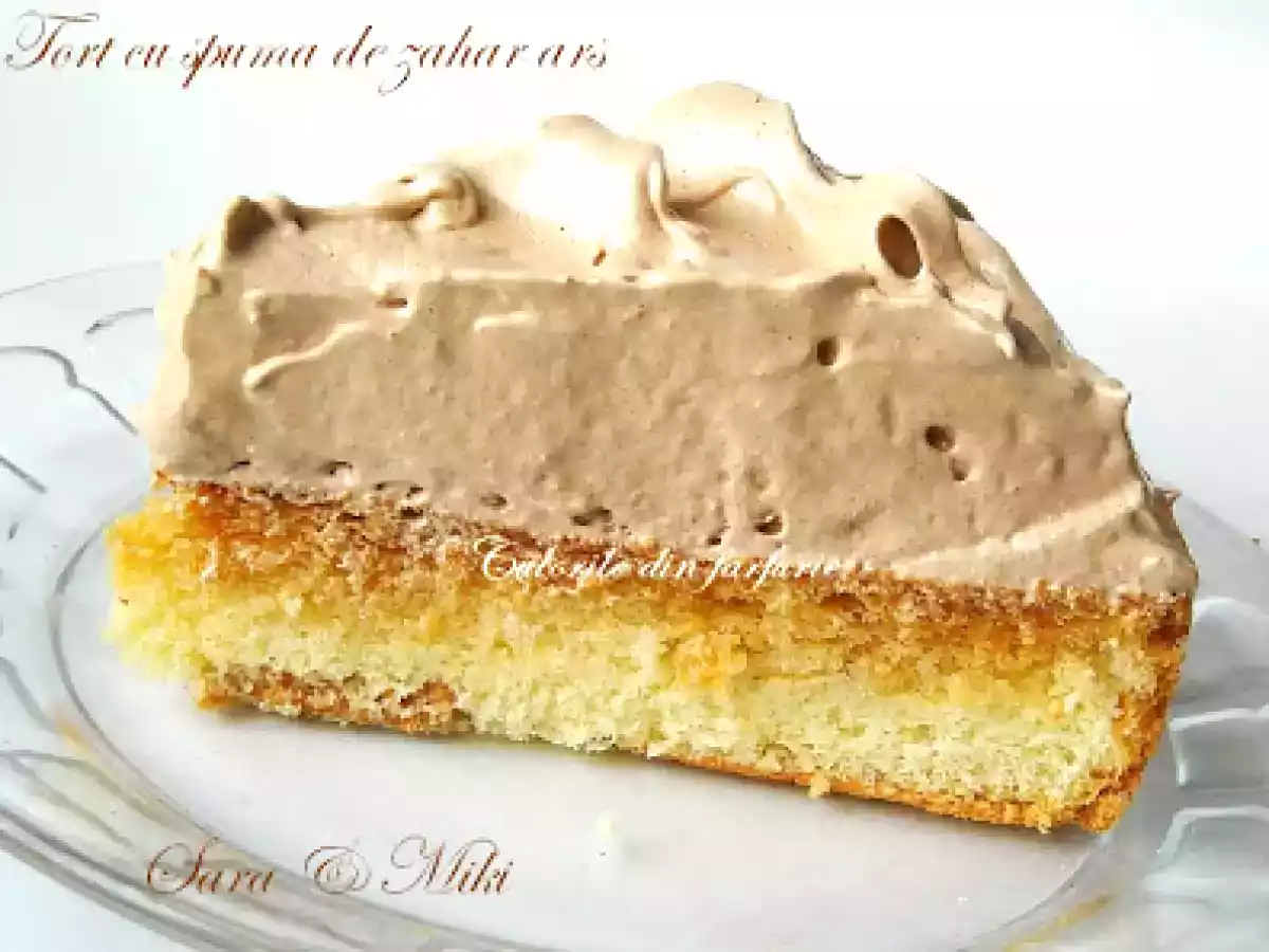 Tort cu spuma de zahar ars - poza 3