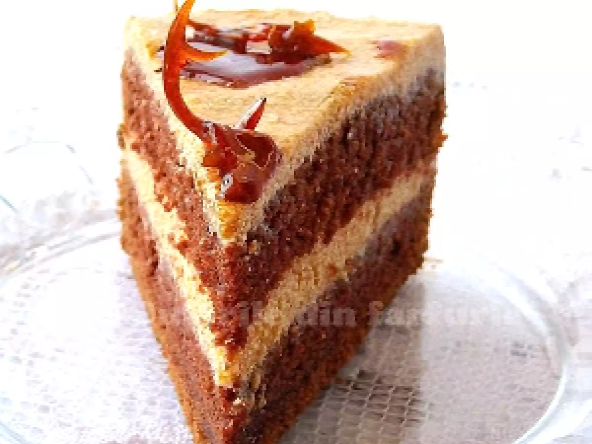 Tort de cacao cu Crema de zahar ars