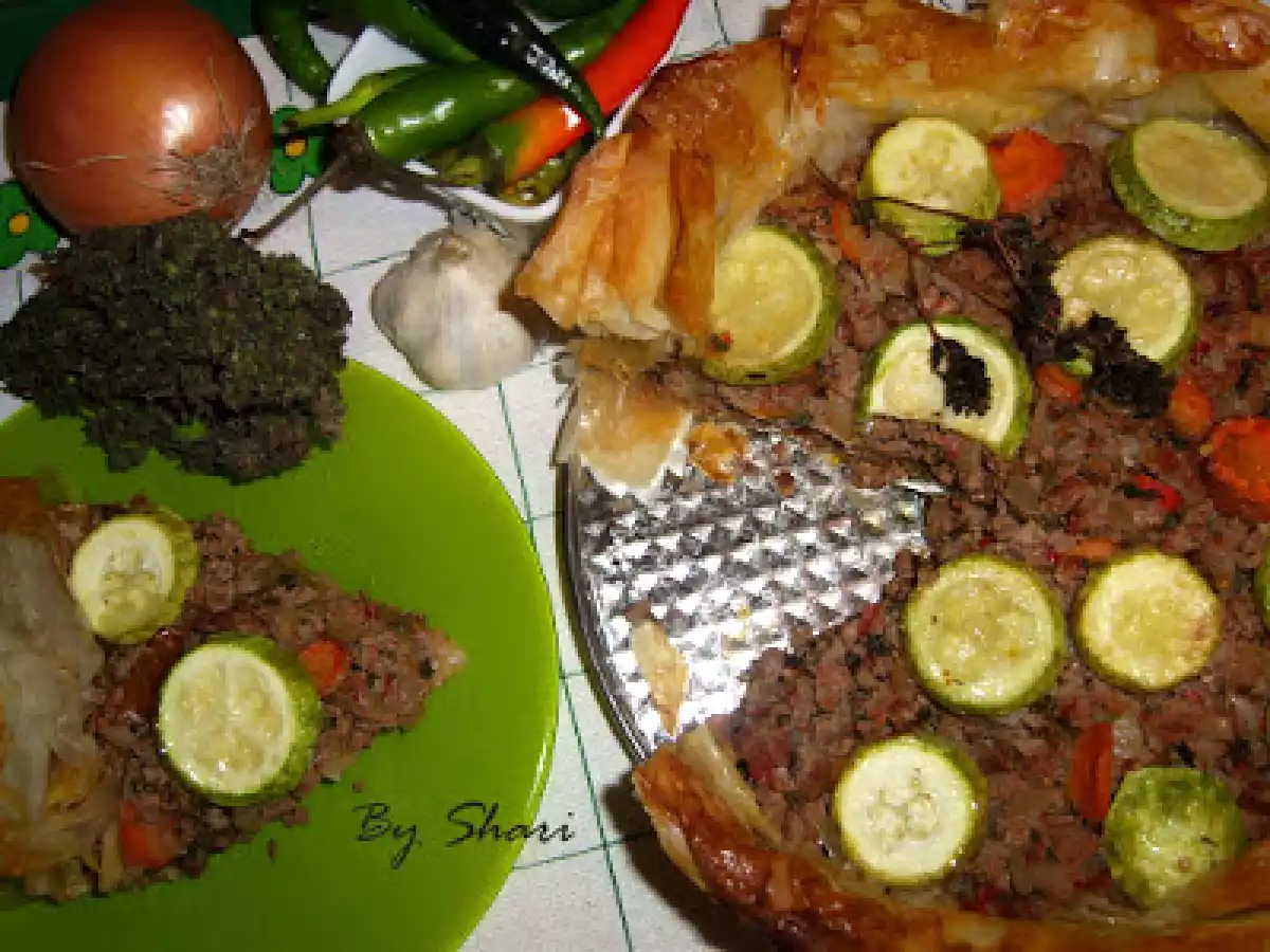 Tort de carne tocata si dovlecei - poza 8