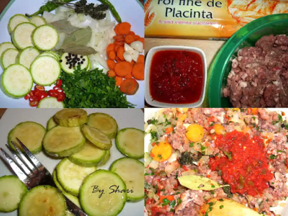 Tort de carne tocata si dovlecei - poza 9