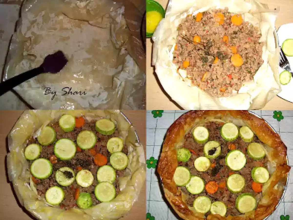 Tort de carne tocata si dovlecei - poza 10