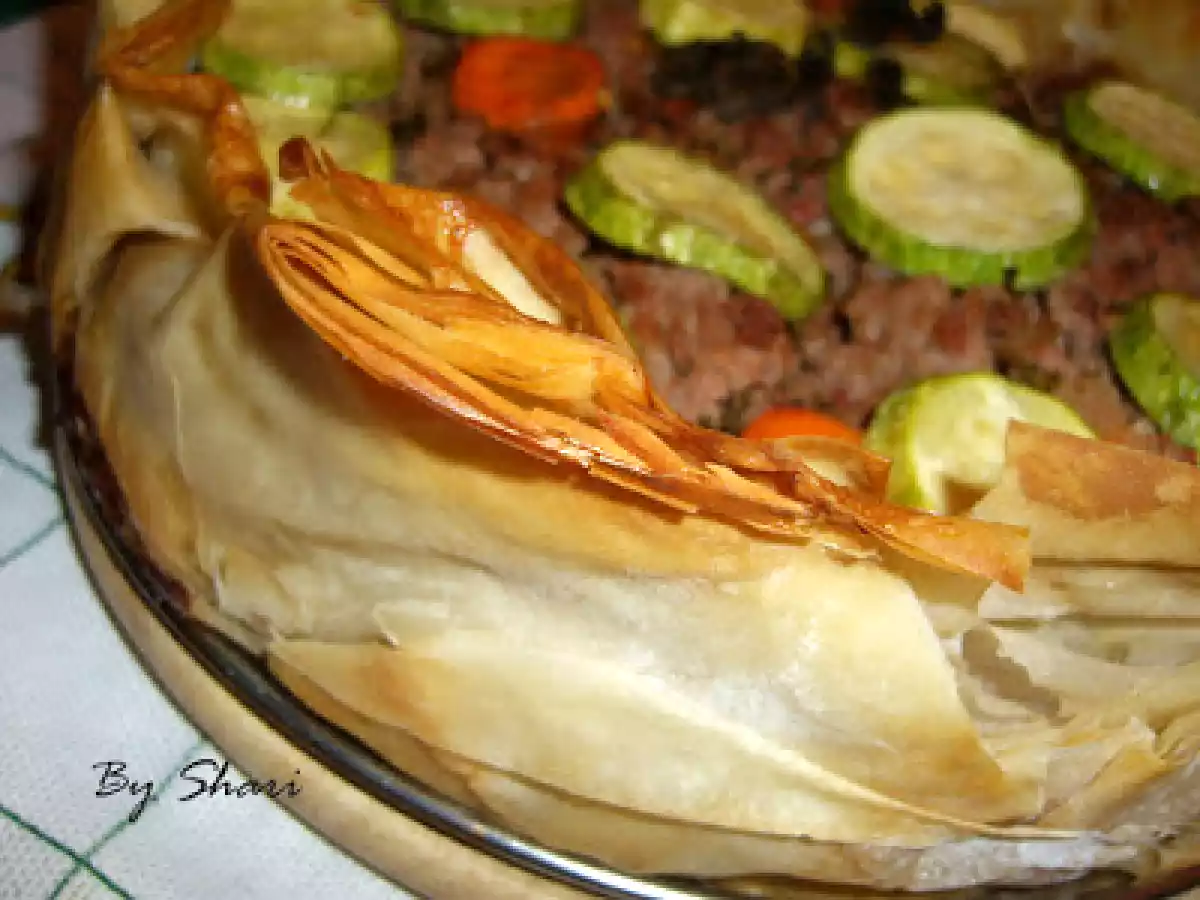 Tort de carne tocata si dovlecei - poza 13