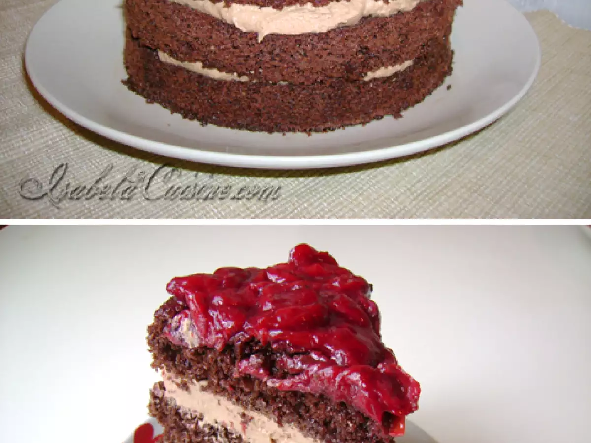 Tort de ciocolata cu tichie de visine - poza 5