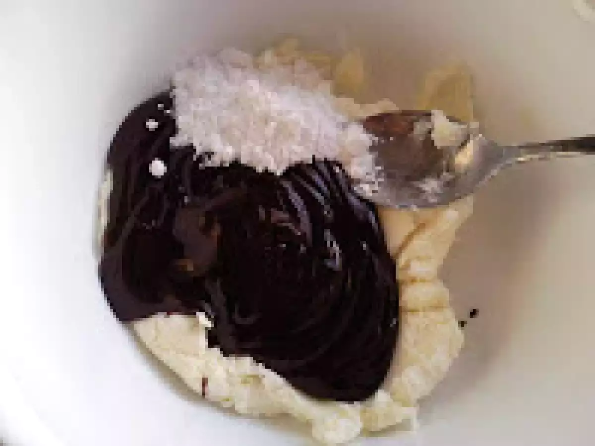 TORT DE CIOCOLATA SI MASCARPONE / TARTA DE CHIOCOLATE Y MASCARPONE - poza 7