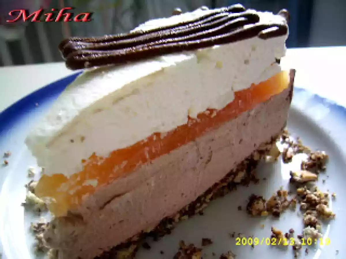 Tort de ciocolata si mouse de mascarpone