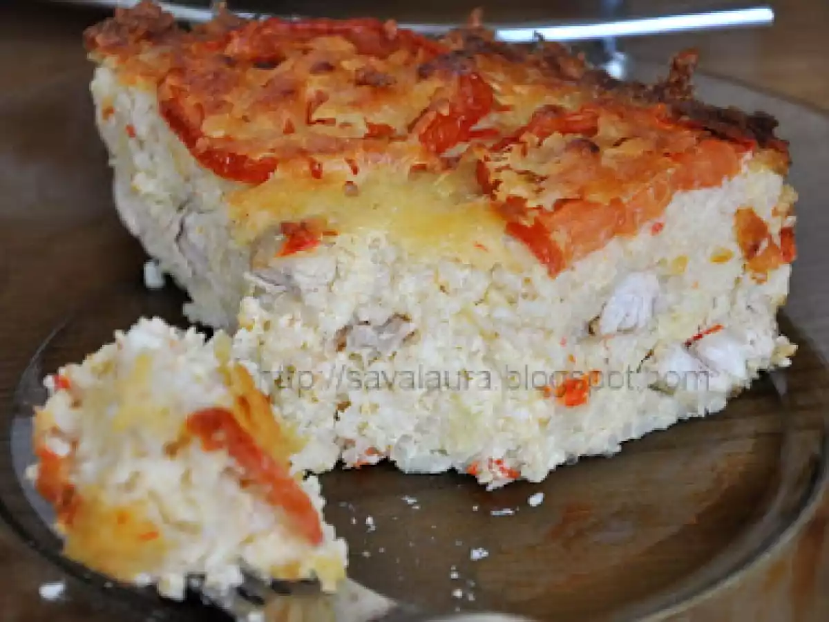 Tort de orez cu carne de curcan