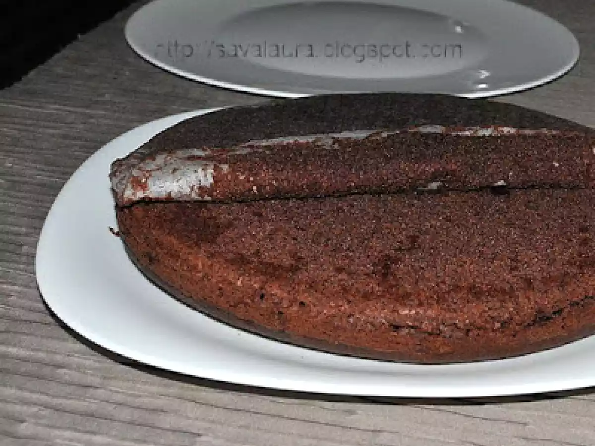 Tort de post cu budinca de vanilie si fructe - poza 6