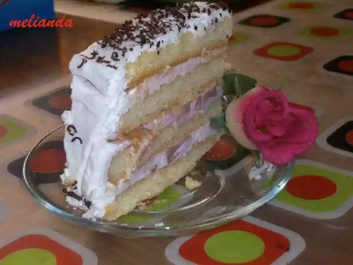 Tort din piscoturi de sampanie cu iaurt de visine si frisca - poza 2