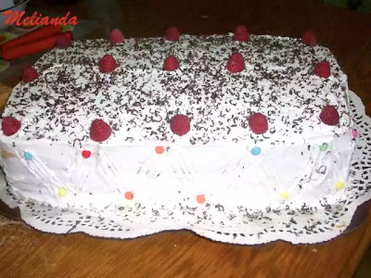 Tort din piscoturi de sampanie cu iaurt de visine si frisca - poza 8