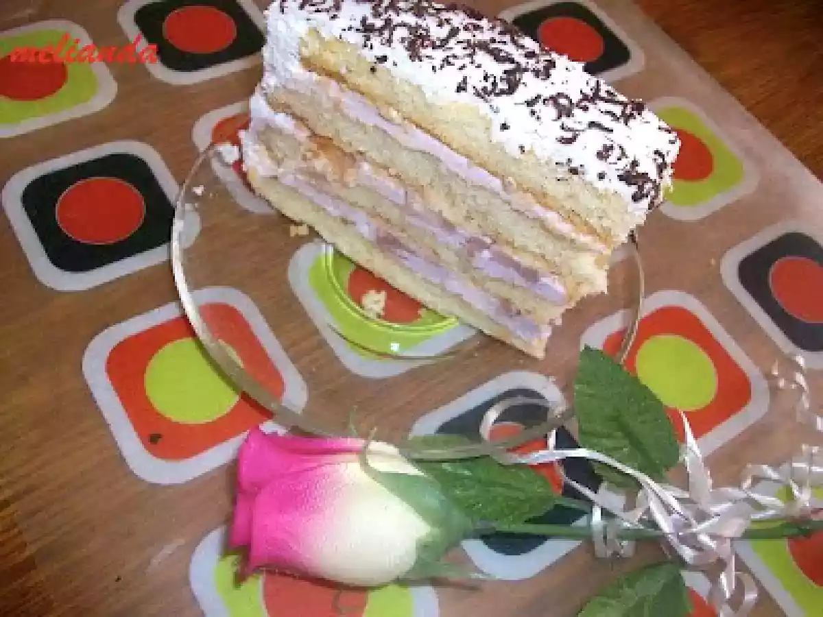 Tort din piscoturi de sampanie cu iaurt de visine si frisca - poza 12