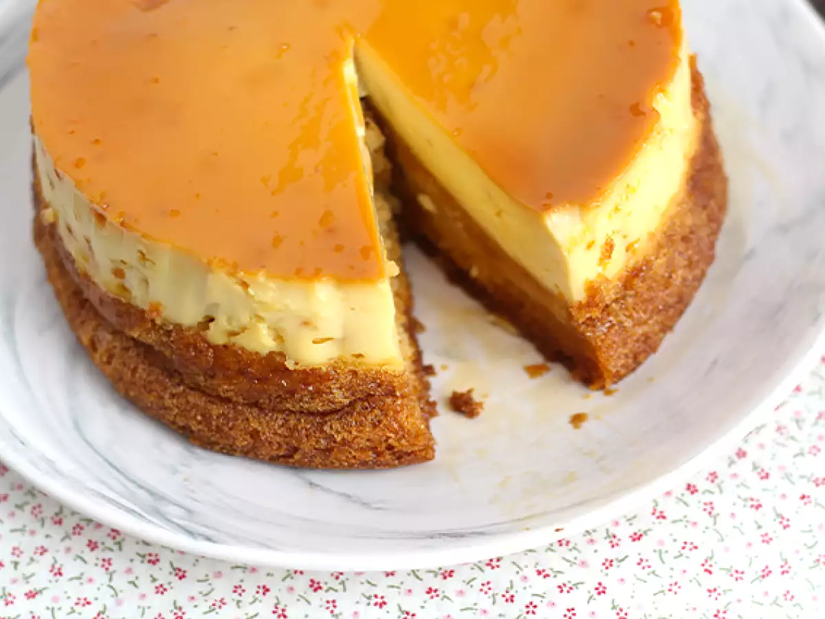 Tort flan cu vanilie - poza 2