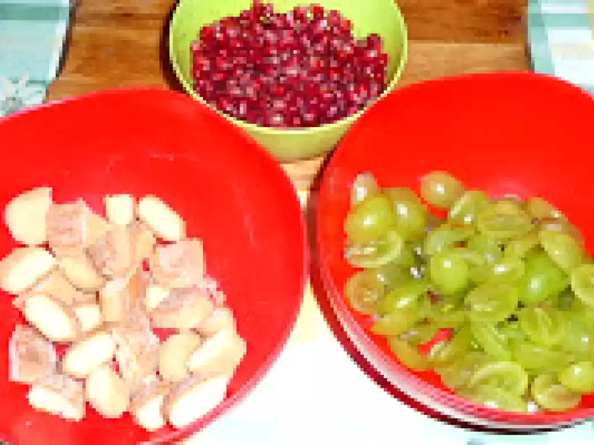 Tort panacotta cu struguri, rodie si capsuni - poza 2