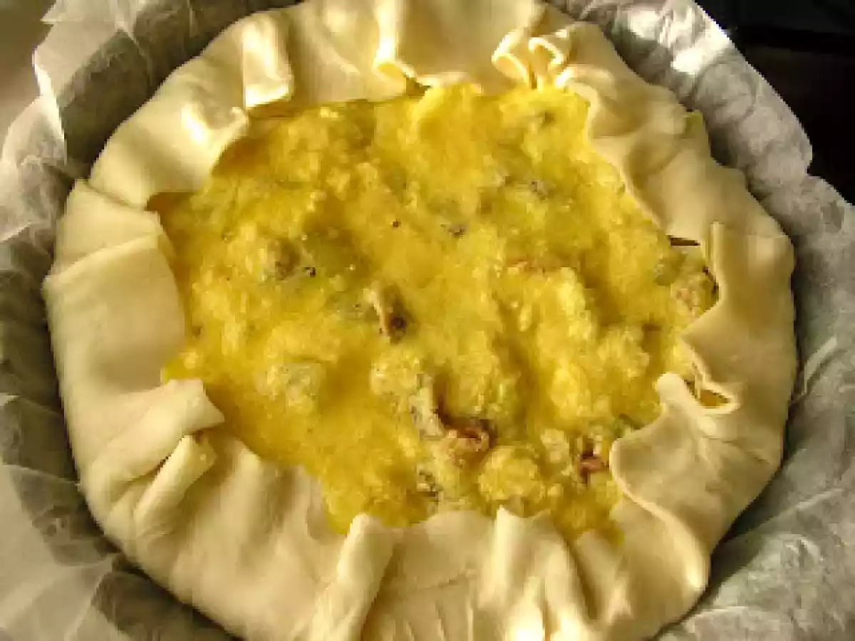 Torta salata con patate e funghi (Tarta sarata cu cartofi si ciuperci) - poza 8