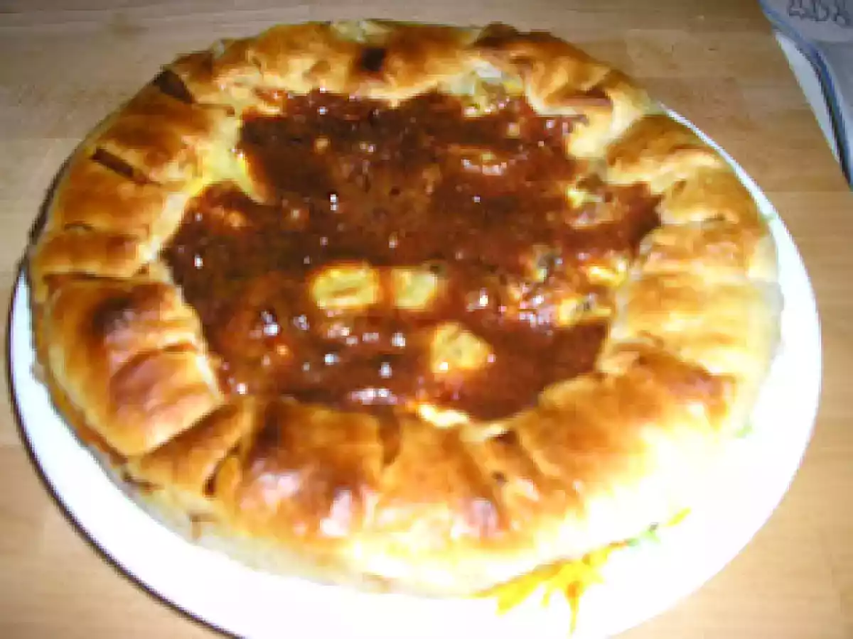 Torta salata con patate e funghi (Tarta sarata cu cartofi si ciuperci) - poza 9