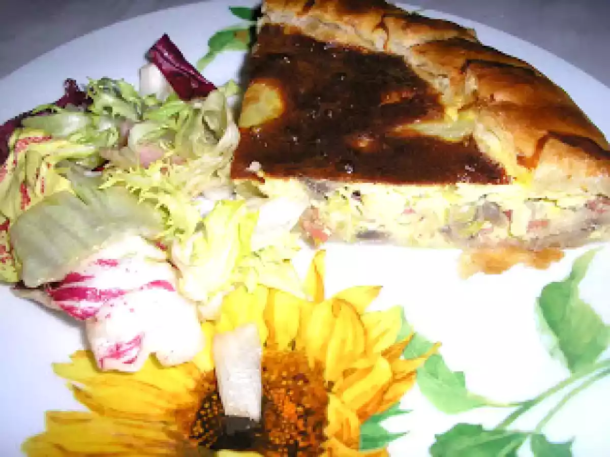 Torta salata con patate e funghi (Tarta sarata cu cartofi si ciuperci) - poza 10