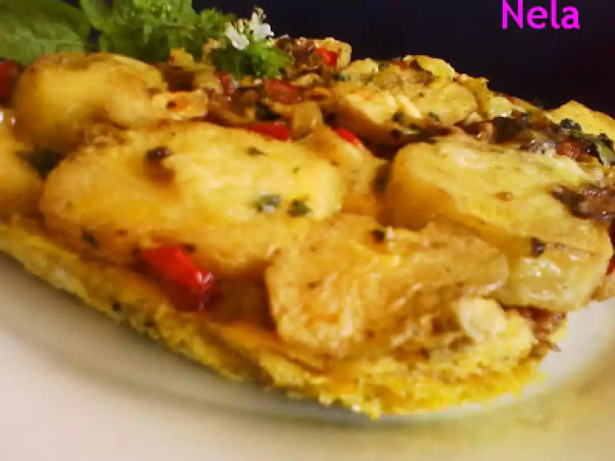 Tortilla cu cartofi si piept de pui - poza 2