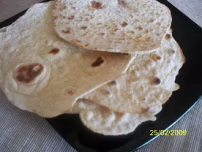 Tortilla sau paine araba, din faina integrala - poza 3