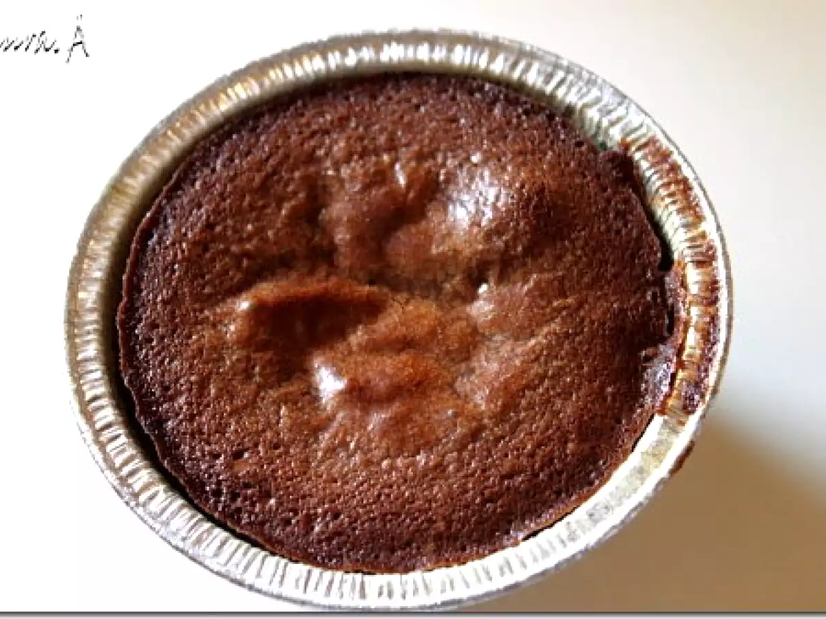 Tortino di cioccolato con cuore fondente - poza 7