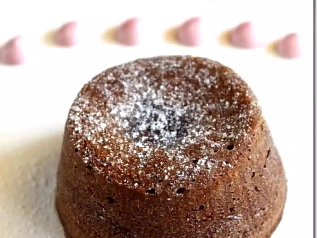 Tortino di cioccolato con cuore fondente - poza 8