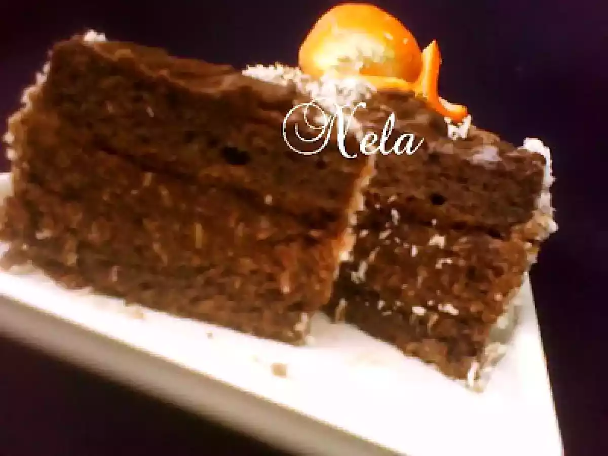 Turnulete cu ciocolata si nuca de cocos