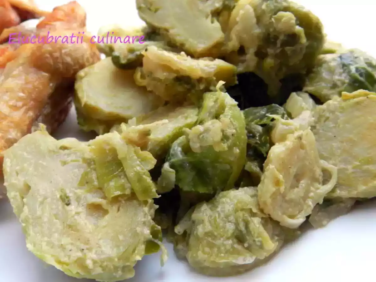 Varză de Bruxelles cu sos de Dijon