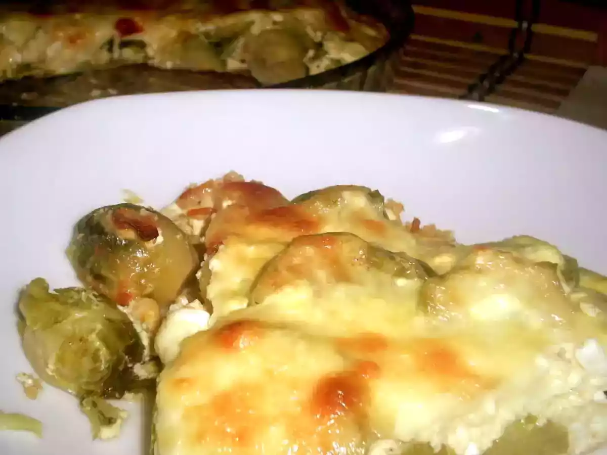 Varza de Bruxelles gratinata