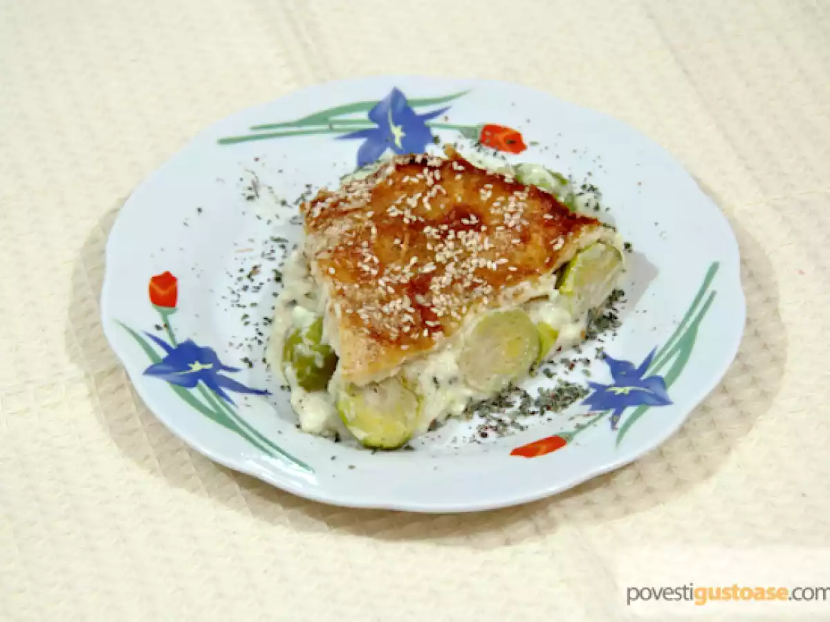 Varza de Bruxelles gratinata si mancata