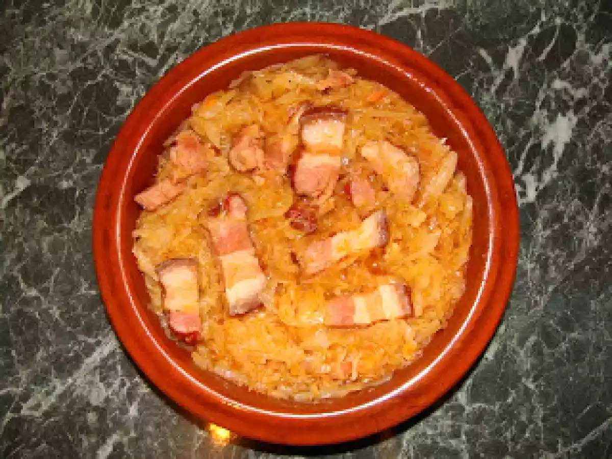 Varza dulce cu carne de porc afumata - poza 4