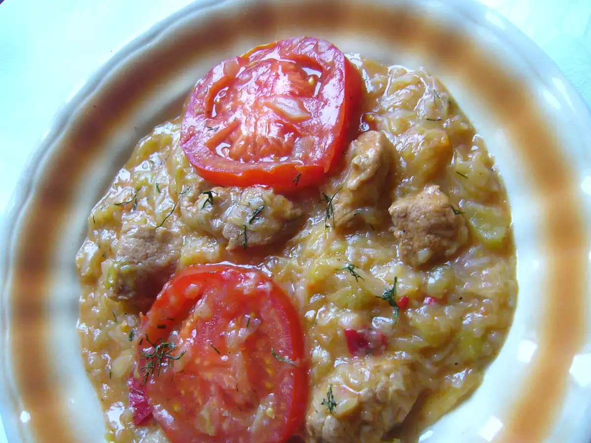 Varza scazuta cu carne de porc - poza 3