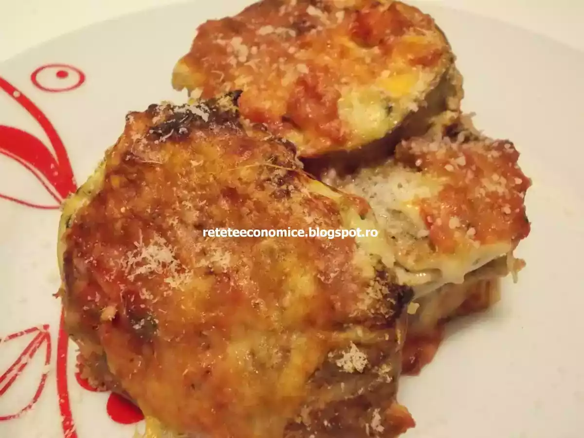 Vinete coapte cu parmezan si sos de rosii - poza 4