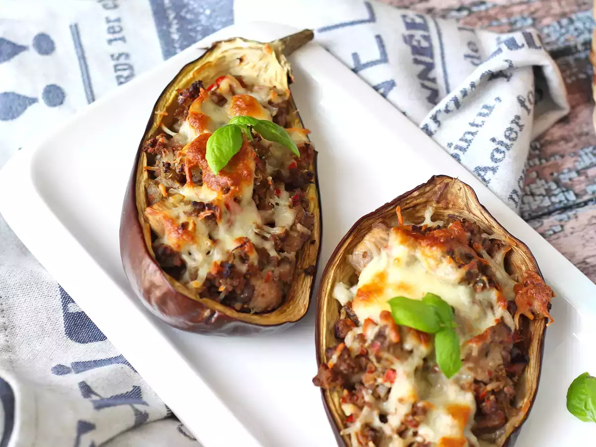 Vinete umplute cu mozzarella gratinată - poza 6