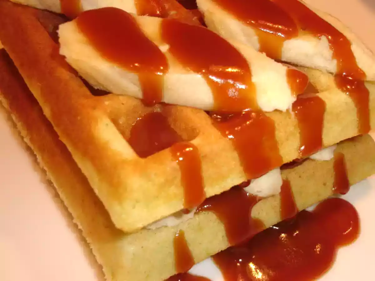 Waffle cu nuca de cocos