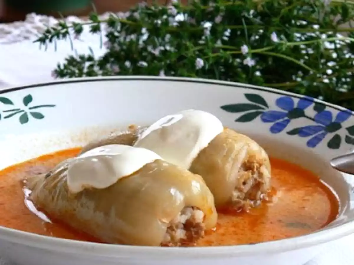 Zama de poprici umplute(Toltott paprika leves)